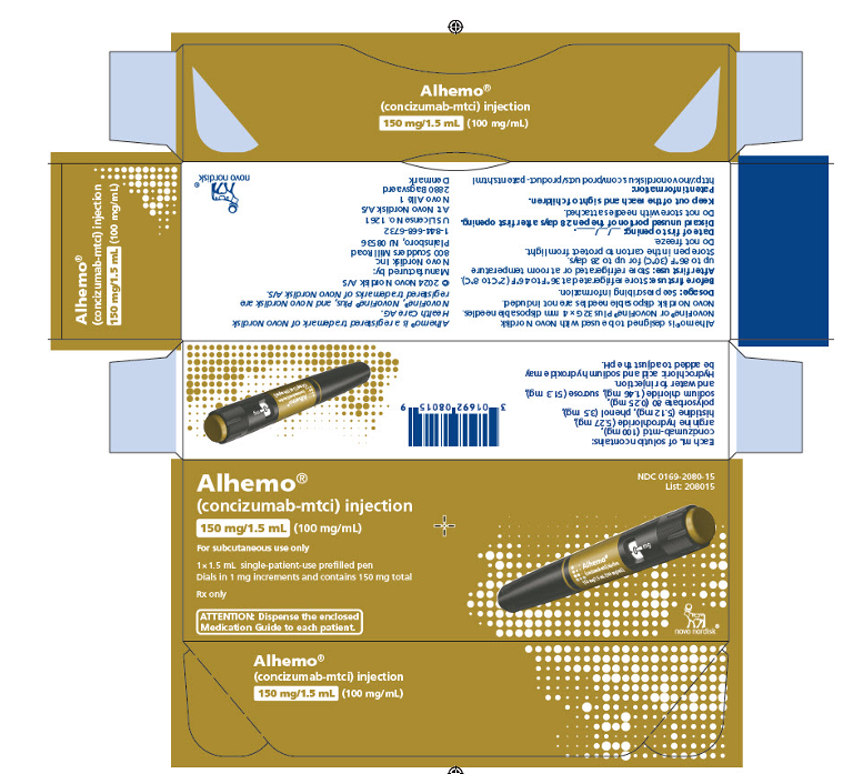 Alhemo 150 mg/1.5 mL (100 mg/mL), 1x1.5ml pre-filled pen